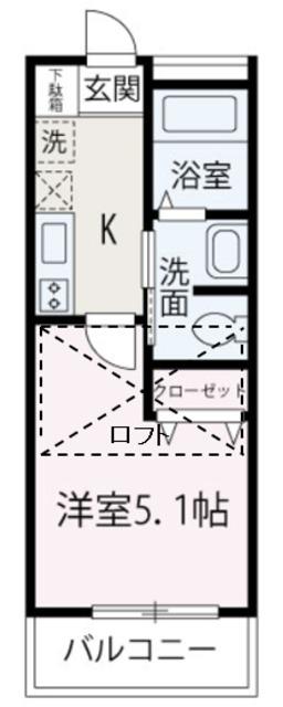 ADVANCE(1K/2階)の間取り写真