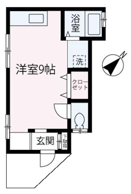 MK幸町(ワンルーム/1階)の間取り写真