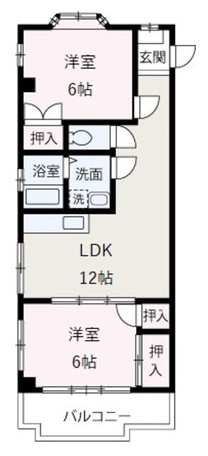 UIハイム志木(2LDK/2階)の間取り写真