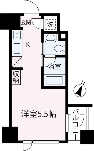 LIULU HALE(ワンルーム/7階)の間取り写真