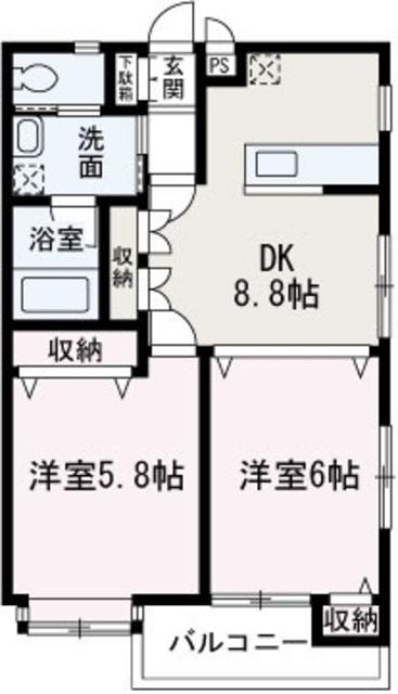 サンカレントC棟 2階階 間取り