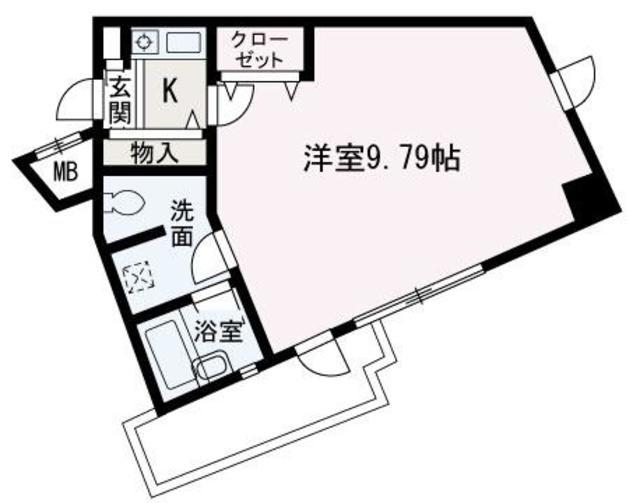 VOX-H3(ワンルーム/5階)の間取り写真
