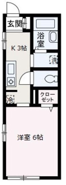 シンセリティ・ハイツ(1K/1階)の間取り写真