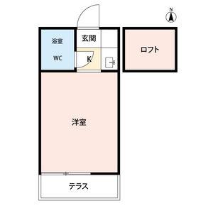 リバティーライフ志木(1K/1階)の間取り写真