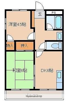グランドハイム武内 3階階 間取り