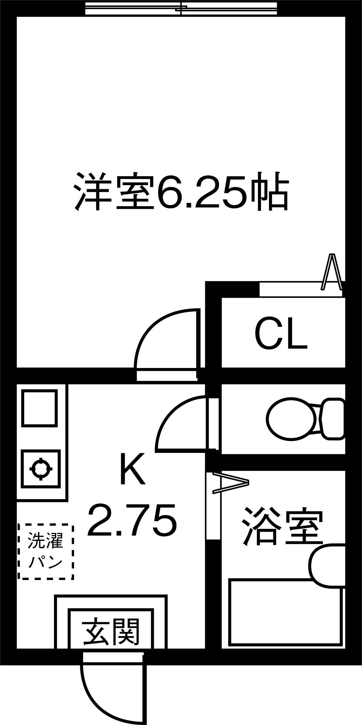 メゾン ドゥ レイリ B(1K/1階)の間取り写真