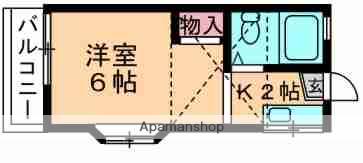 BCASA千葉千城台RE-BORNB棟(1K/2階)の間取り写真