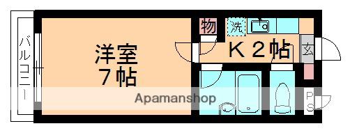 アネックス長洲(1K/3階)の間取り写真
