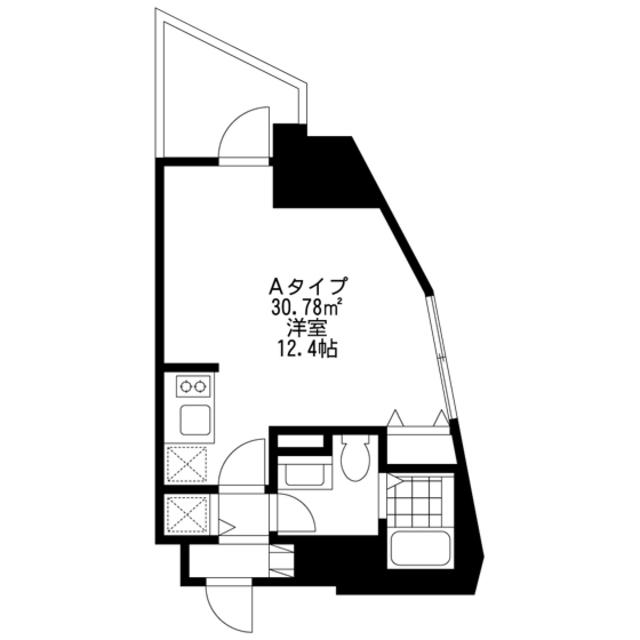 SIDEONE(ワンルーム/11階)の間取り写真