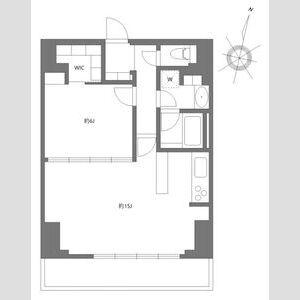 プライムメゾン千葉新町(1LDK/10階)の間取り写真