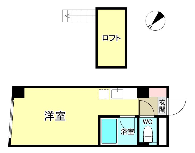 キャニオンクルーズ(ワンルーム/3階)の間取り写真