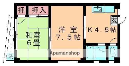 須藤第3ビル(2K/3階)の間取り写真