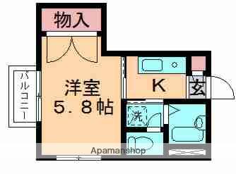 シャーメゾン今井(1K/2階)の間取り写真