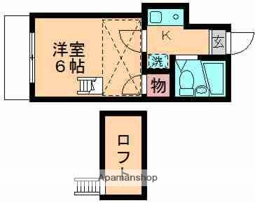 さくらハイツ(1K/1階)の間取り写真