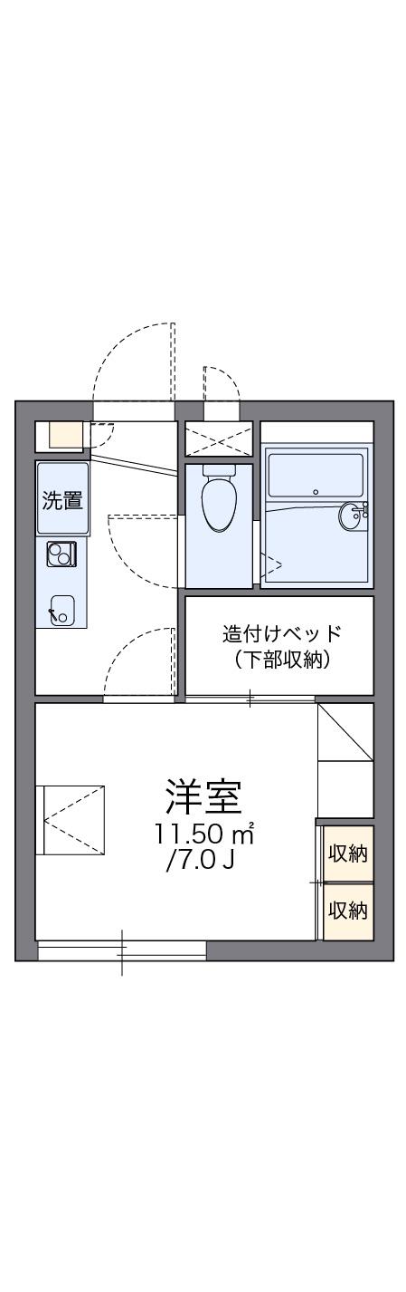 レオパレス植草 1階階 間取り