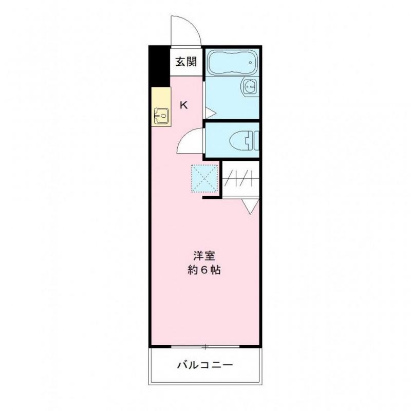 サンハイツ(ワンルーム/1階)の間取り写真