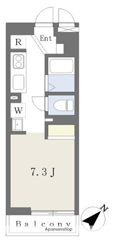 グランメール(ワンルーム/3階)の間取り写真