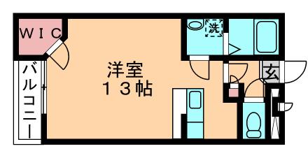 レオパレスフロール(1K/3階)の間取り写真