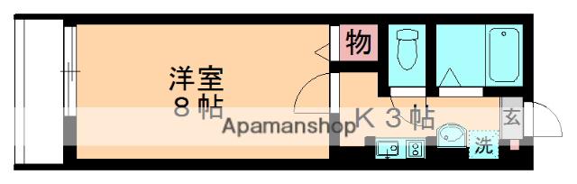 コスモスハイム(1K/1階)の間取り写真