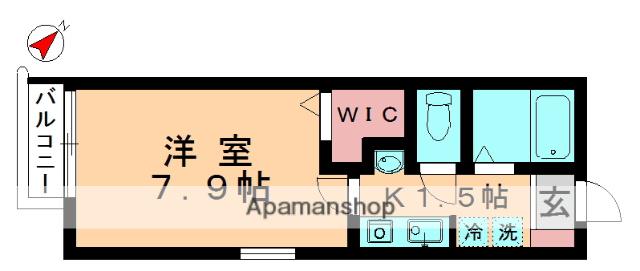 ウェリナ大森台(1K/2階)の間取り写真