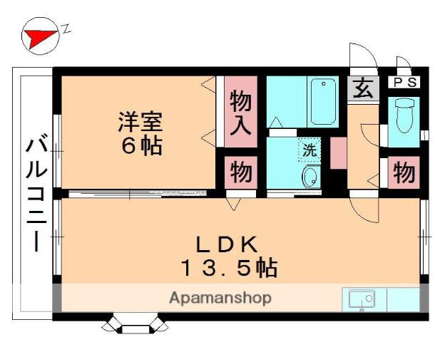 メゾン斎藤(1LDK/2階)の間取り写真