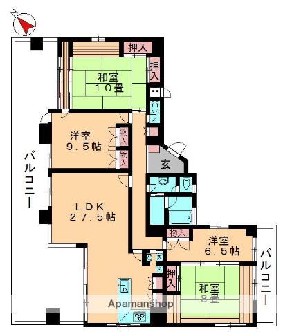 クリスタル西千葉(4LDK/7階)の間取り写真