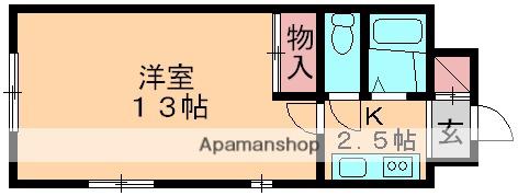 サンライズⅢ(1K/2階)の間取り写真