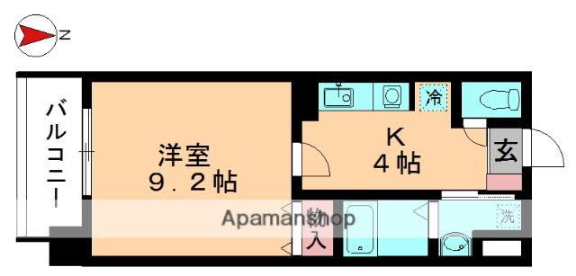 マウンテンヒルズ新千葉一番館(1K/5階)の間取り写真
