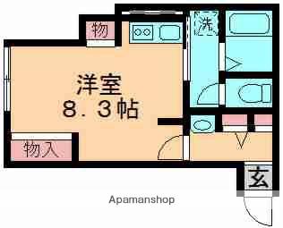 メゾン・ド・アニモ(1K/2階)の間取り写真