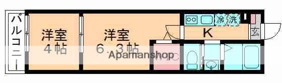 プライムステージ(2K/3階)の間取り写真