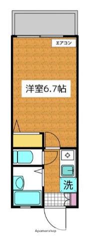 セントラル14(1K/2階)の間取り写真