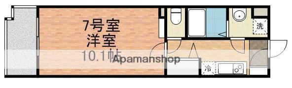 ミッツ・メロディア(1K/5階)の間取り写真