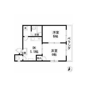 第10ナトリビル(2DK/3階)の間取り写真