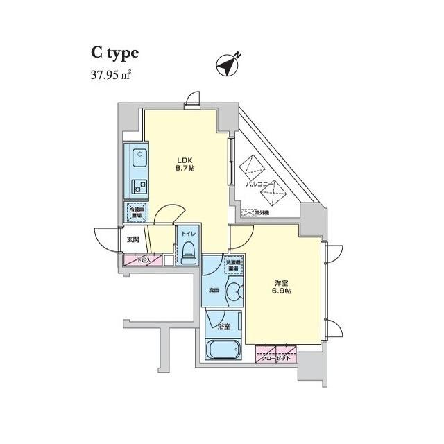 エコロジー柳橋レジデンス 6階階 間取り