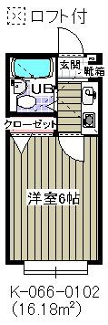 プルミエ参番館(1K/1階)の間取り写真