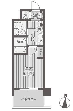 レジディア両国 4階階 間取り