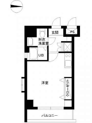 スカイコート両国壱番館 11階階 間取り