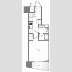 ハーモニーレジデンス両国テラス(1K/10階)の間取り写真