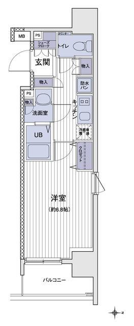 エスティメゾン大島 7階階 間取り