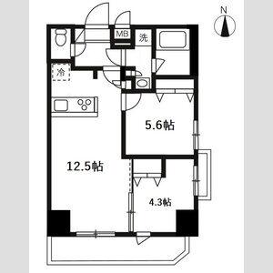 ハーモニーレジデンスグローバルキャピタル 12階階 間取り