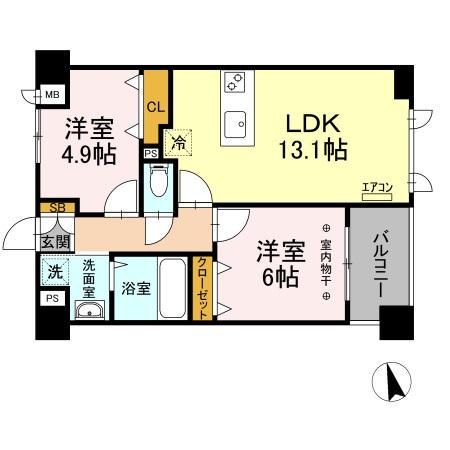 サンピタリア東船橋 3階階 間取り