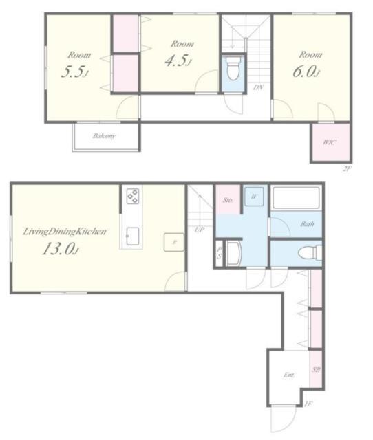 ミ・パティオA棟(3LDK/1階)の間取り写真