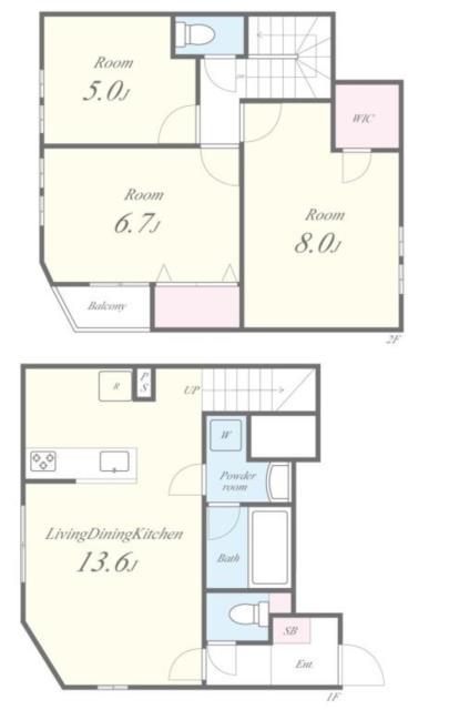 ミ・パティオA棟(3LDK/1階)の間取り写真