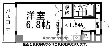 アルタイル浦安(1K/1階)の間取り写真