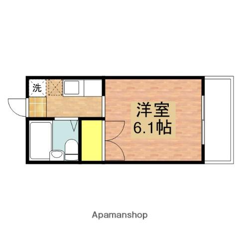 ラ・メゾン船橋(ワンルーム/1階)の間取り写真