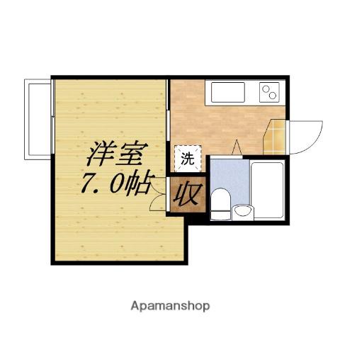 メゾンプレステージ1(1K/2階)の間取り写真