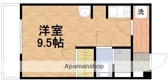 ソフィアハイツ本八幡(1K/1階)の間取り写真