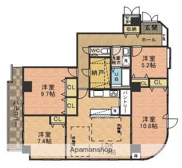 レジデンス市川(4LDK/7階)の間取り写真