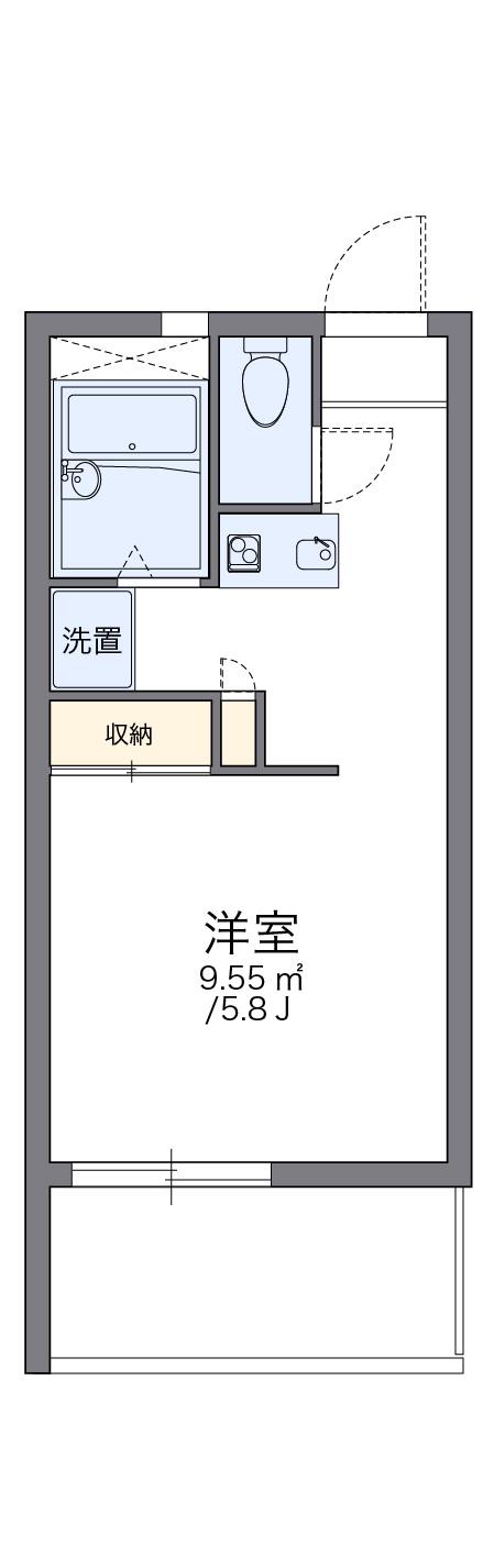 レオパレストウィンクル妙典A 3階階 間取り