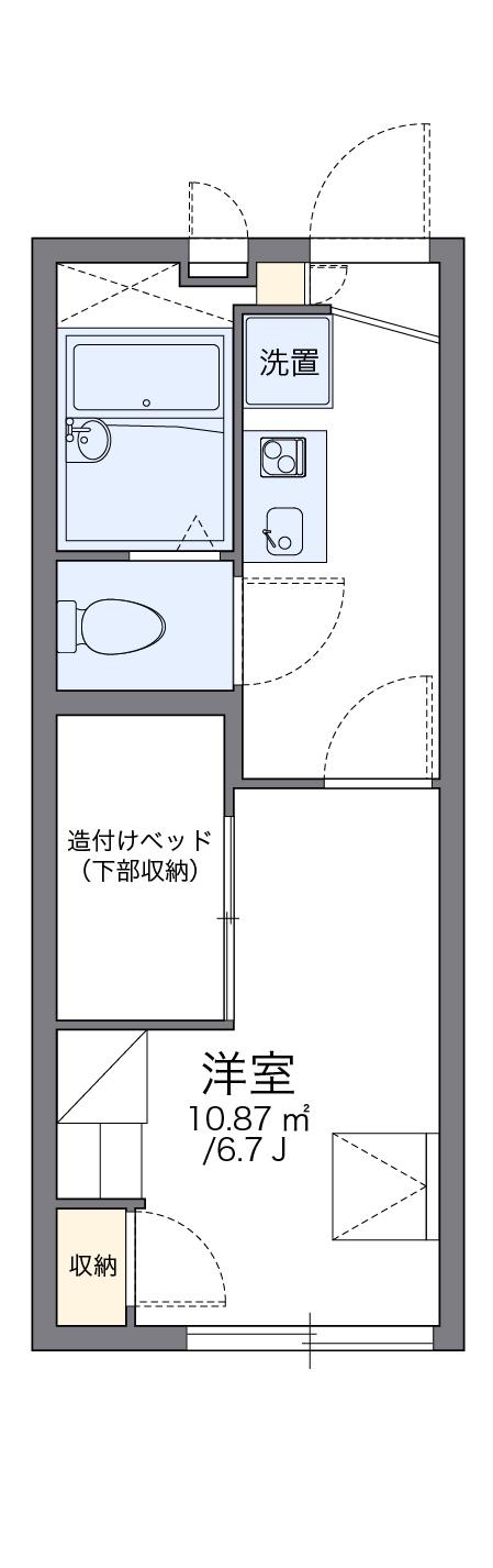 レオパレスオープンハウス21 1階階 間取り